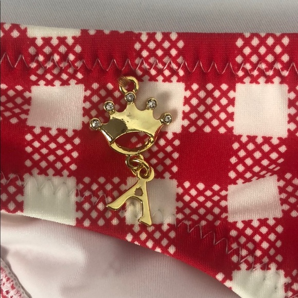 ArinA Festivita 2pc red/white size 6 swimsuit NWT - Picture 4 of 8